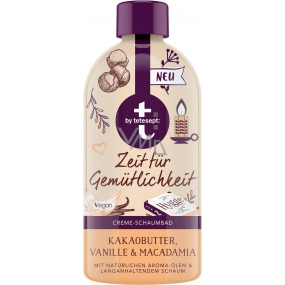 T: BY Tetesept Zeit für Gemütlichkeit Hygge moment with aroma of cocoa butter, vanilla and macadamia nut oil bath foam 420 ml