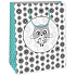 Ditipo Gift paper bag for painting 22 x 10 x 29 cm white, owl Kreativ 40