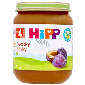 HiPP Fruit Organic Plums fruit side dish, reduced lactose content and without added sugar for children 125 g