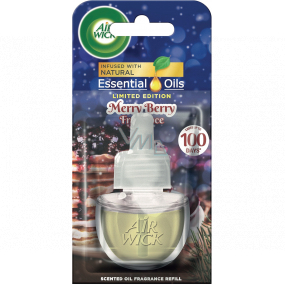 Air Wick Essential Oils Merry Berry - Scent of winter fruit electric freshener refill 19 ml