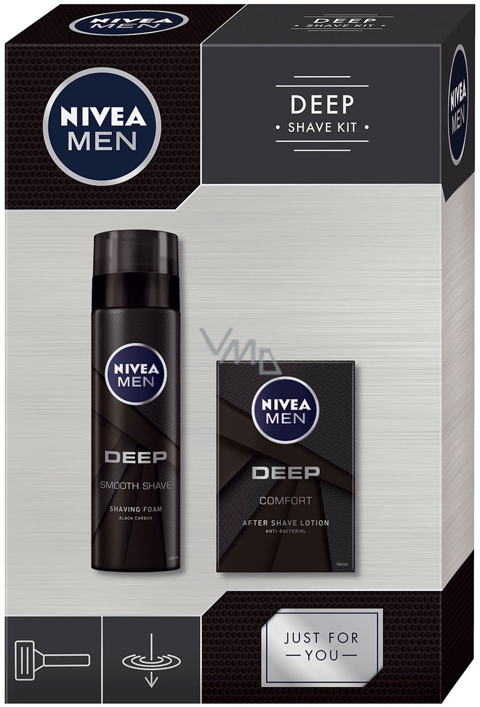 Nivea Men Deep Comfort aftershave 100 ml + shaving foam 200 ml