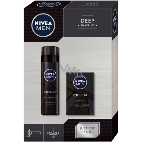 Nivea Men Deep Comfort aftershave 100 ml + shaving foam 200 ml, cosmetic set