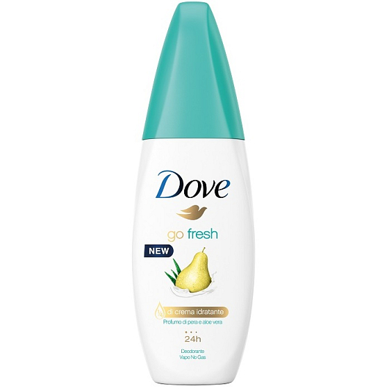 Dove Go Fresh Pear and Aloe Vera antiperspirant deodorant spray pump 75 ml
