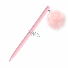 Albi Ballpoint pen with pompom Pink