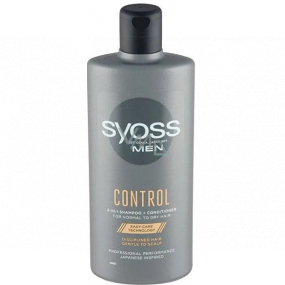 Syoss Men Control 2 in 1 shampoo for normal and dry hair 440 ml