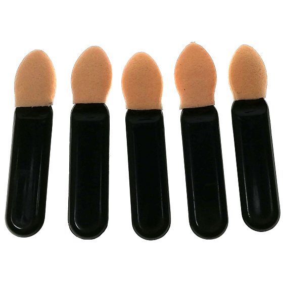 Black eyeshadow applicator, 5 pieces
