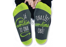 Nekupto Family gifts with humor Socks I don't stink, size 43-46
