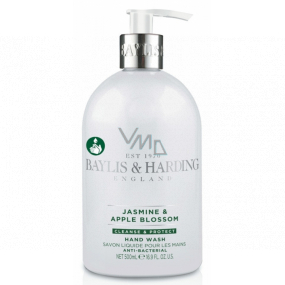 Baylis & Harding Jasmine and Apple Blossom antibacterial liquid hand soap dispenser 500 ml