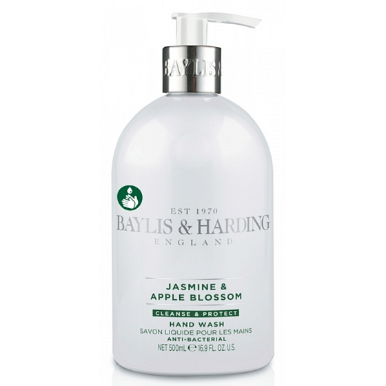 Baylis & Harding Jasmine and Apple Blossom Antibacterial Hand Wash Dispenser 500 ml