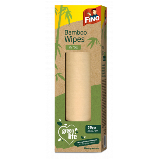 Fino Green Life Kitchen Bamboo Universal Towels on a Roll 27 x 25 cm 35 pieces