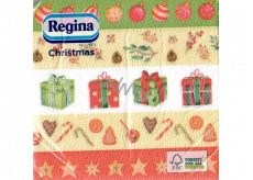 Regina Paper napkins 1 ply 33 x 33 cm 20 pieces Christmas Striped-gifts, flasks, stars