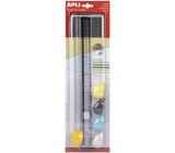Apli Premium Ruler & Cutter Ruler 35 cm with cutters