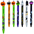 Colorino Rubberized pen Halloween green pumpkin, blue refill 0,5 mm