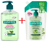 Sanytol Green Tea & Aloe Vera Disinfectant Moisturizing Hand Soap 250 ml dispenser + 500 ml refill, duopack