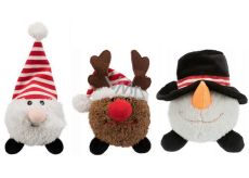Trixie Christmas plush ball Santa Claus, Reindeer and Snowman 18 - 29 cm different types