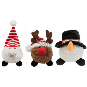 Trixie Christmas plush ball Santa Claus, Reindeer and Snowman 18 - 29 cm different types