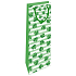 Nekupto Gift paper bag for bottle 10 x 33 x 8,5 cm Four-leaf clovers