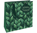 Nekupto Luxury paper gift bag 18 x 16 x 8 cm Leaves
