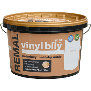 REMAL Vinyl White Matte Washable Wall Paint 4 kg