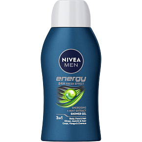 Men's Shower Gel 3in1 Fresh Energy mini, 50 ml
