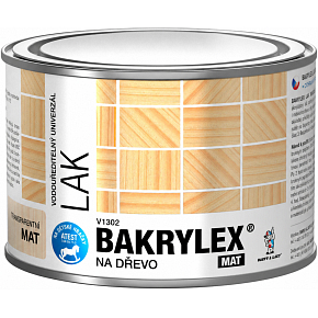 Bakrylex V1302 universal matte dispersion varnish for wood clear, 300 g Bakrylex V1302 universal matte dispersion varnish for wood clear, 300 g