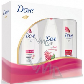 Dove Color Care shampoo 250 ml + conditioner 200 ml + shower gel 250 ml, cosmetic set