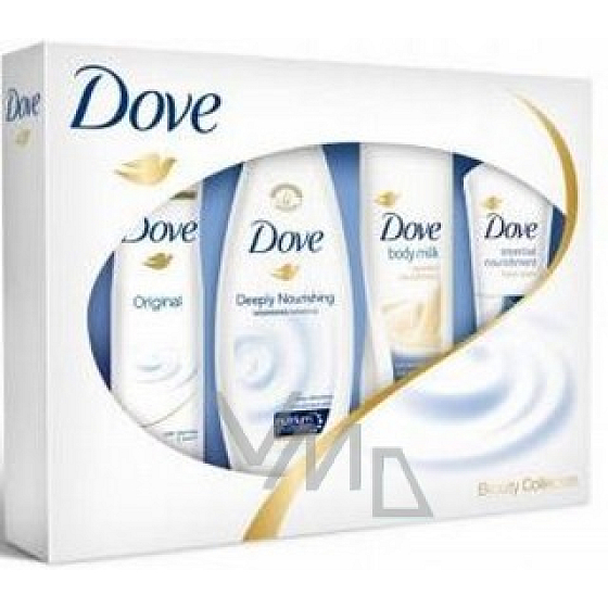 Dove Original deodorant spray 150 ml + shower gel 250 ml + body lotion 250 ml + cream 75 ml, cosmetic set