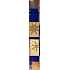 Nekupto Gift wrapping paper 70 x 200 cm Christmas Gold stars blue 1 roll