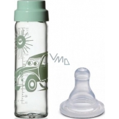 Simax Baby glass bottle with silicone sucker 250 ml various motifs and colors