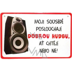 Nekupto Humor in the Czech Republic humorous sign 15 x 10 cm 1 piece