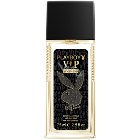 Playboy Vip Black Edition for Him perfumed deodorant glass for men 75 ml