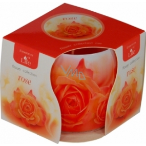 Essences of Life Rose aromatic candle in glass 100 g