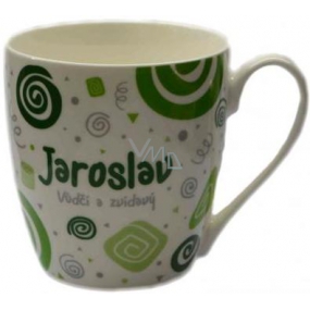 Nekupto Twister mug named Jaroslav green 0.4 liter