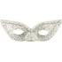 Silver Glitter Cat Eye Mask Suitable for Adults 1 Piece