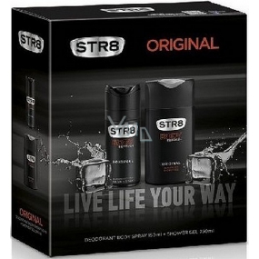 Str8 Original deodorant spray for men 150 ml + shower gel 250 ml, cosmetic set