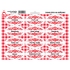 Sheet of Spice Jar Stickers with Red Ornament Clove - Basic Types of Spices