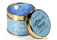 Bomb Cosmetics Fresh Cotton - Cotton Fresh Scented natural, handmade candle in a tin can burns up to 35 hours