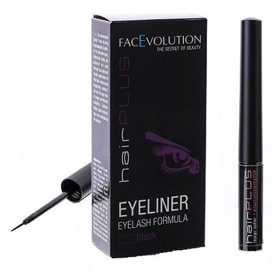 HairPlus FacEvolution Nourishing Quick-Drying Liquid Eyeliner with Growth Serum Black 1.5 ml