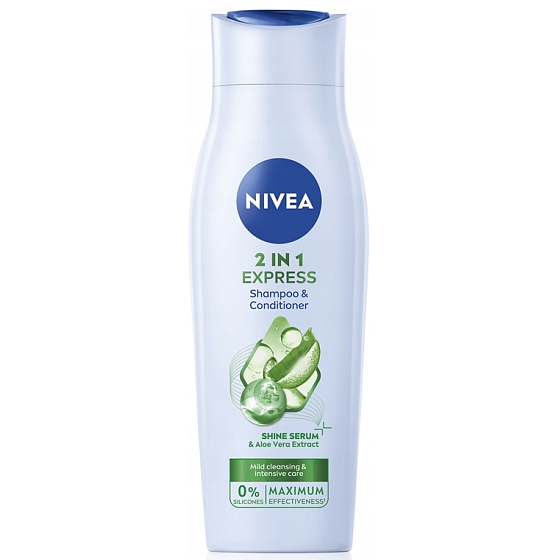 Nivea Care Express 2in1 Shampoo and Conditioner, 250 ml