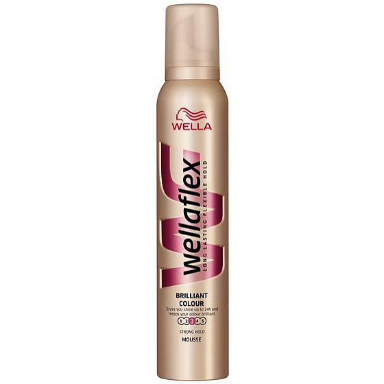 Wella Wellaflex Brilliant Color strong strengthening foam hardener dyed hair 200 ml