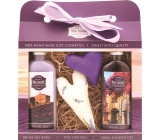 Bohemia Gifts & Cosmetics Lavender La Provence sprchový gel 100 ml + Olejová lázeň 100 ml + patchwork 2 kusy, kosmetická sada