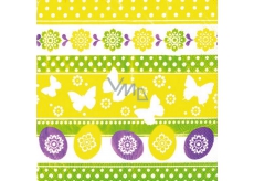 Ditipo Velikonoční papírové ubrousky Vajíčka, motýlci, kytky 3 vrstvé 33 x 33 cm 20 kusů