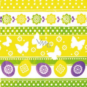 Ditipo Paper napkins 3 ply 33 x 33 cm 20 pieces Easter Eggs, butterflies, flowers