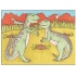 Water painting dinosaurs No.3 28 x 21 cm