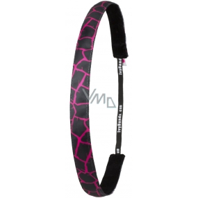 Ivybands Non-slip headband pink giraffe, unisex, 1.6 cm