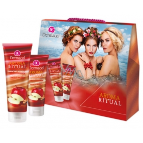 Dermacol Aroma Ritual Apple and Cinnamon Warm shower gel 250 ml + hand cream 100 ml, cosmetic set