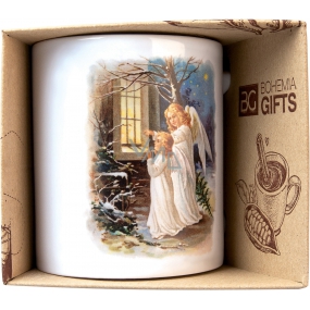 Bohemia Gifts Ceramic mug with a picture of Two Angels 350 ml