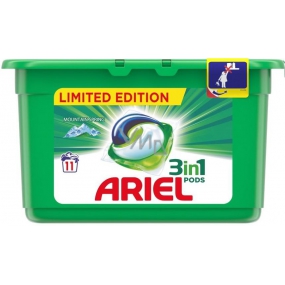 Ariel 3in1 Mountain Spring gel capsules for washing clothes 11 pieces 297 g