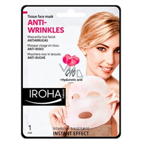 Iroha Anti-Wrinkles Fabric anti-wrinkle mask with coenzyme Q10 and hyaluronic acid 23 ml