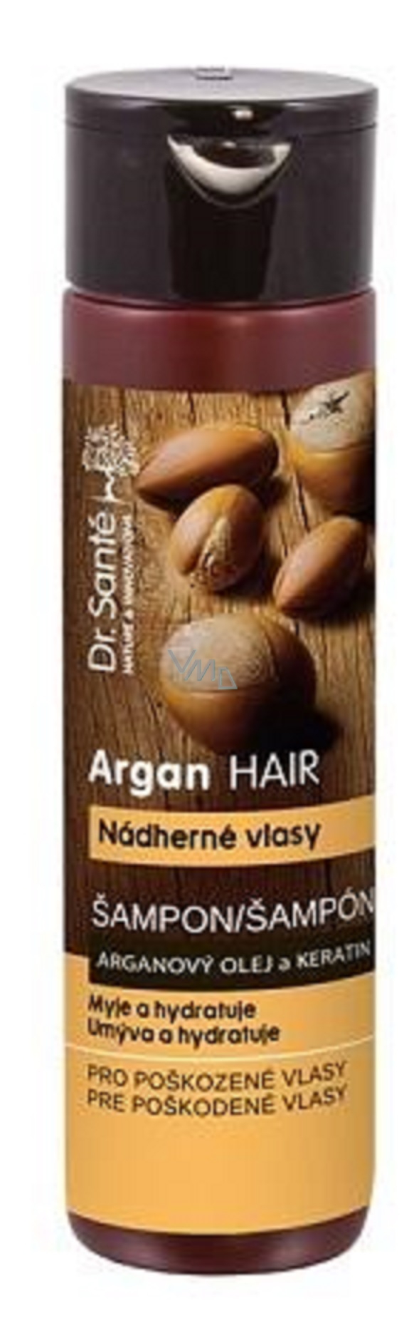 Dr. Santé Argan oil and keratin shampoo for damaged hair 250 ml VMD